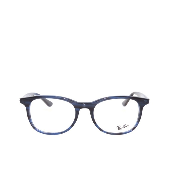 Ray Ban 5356 8053 54 Striped Blue Eyeglasses Rayban - Picture 2 of 5